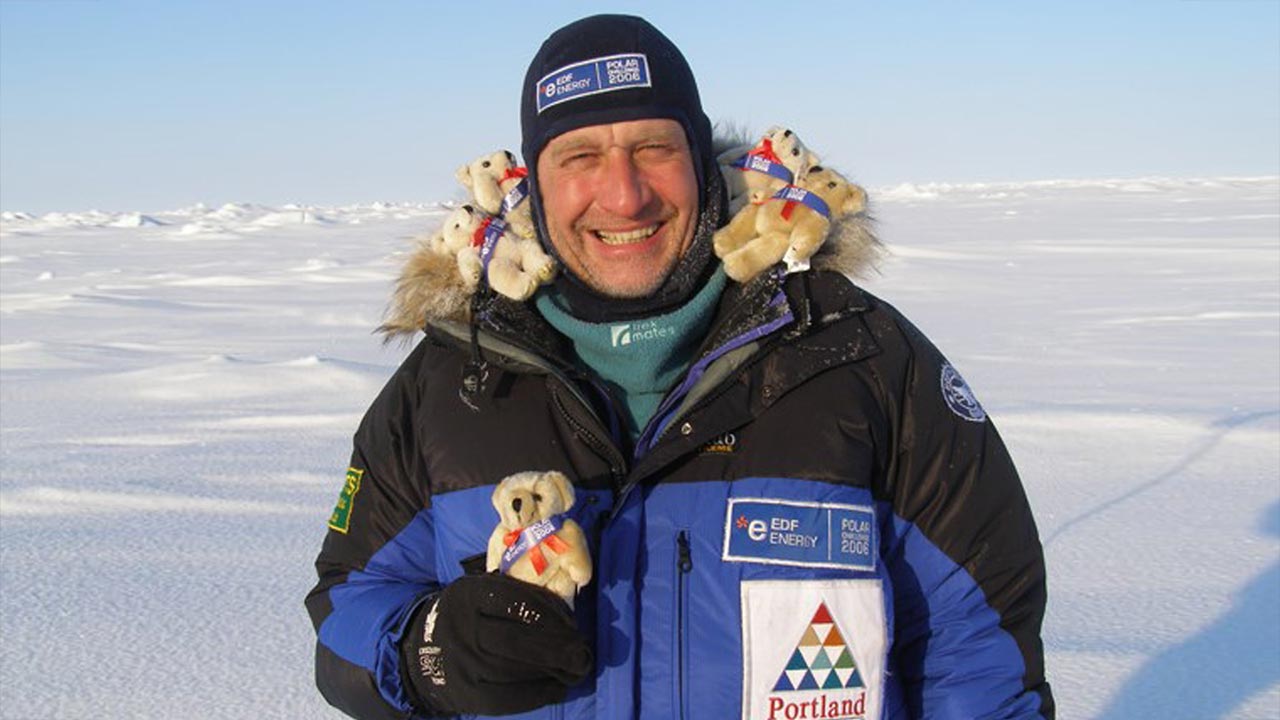 Barry Harper at the North Pole